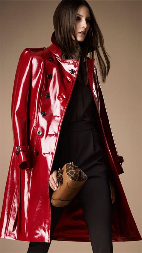 burberry patent leather sleeve trench coat|burberry trench coat outlet.